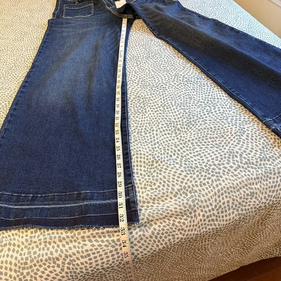 Judy Blue | High Rise Palazzo Wide Leg Jeans, Dark Indigo - Picture 5 of 11